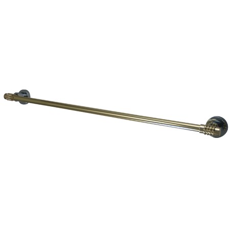 Kingston Brass 24" Towel Bar, Chrome/Polished Brass BAH8611CPB